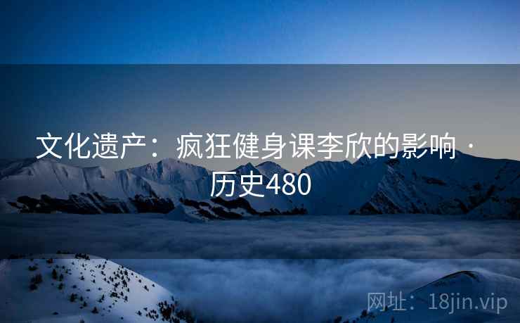 文化遗产:疯狂健身课李欣的影响 · 历史480 第2张 文化遗产:疯狂健身课李欣的影响 · 历史480 第2张