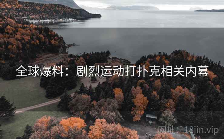 全球爆料:剧烈运动打扑克相关内幕 第2张 全球爆料:剧烈运动打扑克相关内幕 第2张